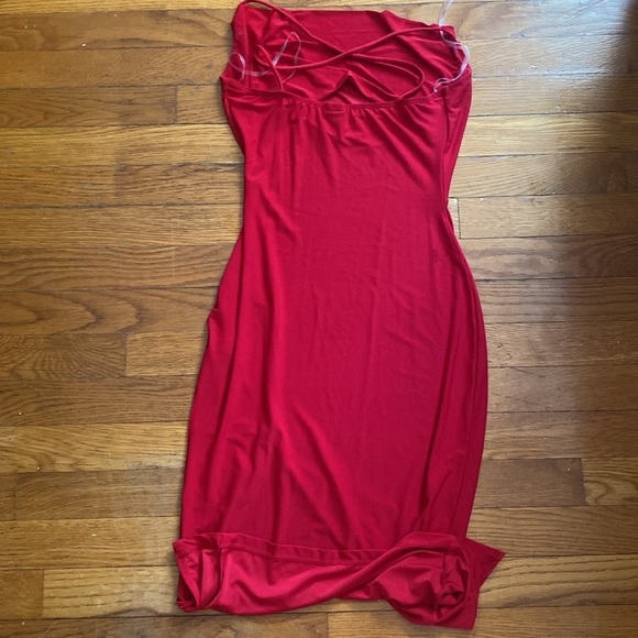 Red Sunmer Dress - Picture 2 of 2